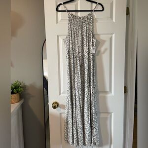 Floral print maxi dress